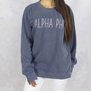 Alpha Phi Crew Neck/ Sweatshirt